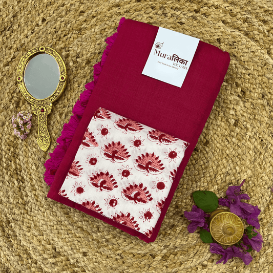 Muralika Queen Pink Handloom Saree