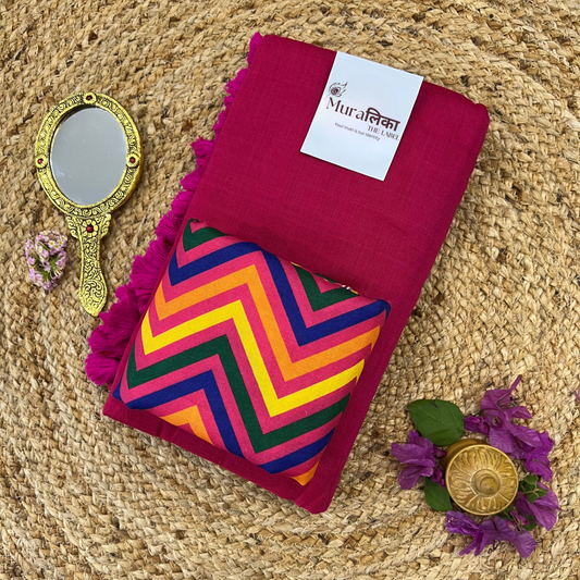 Muralika Queen Pink Handloom Saree